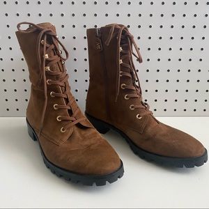 Stuart Weitzman | Norrie Suede Lace-Up Bootie